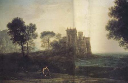 Claude Lorrain Landscape with Psyche at the Palace of Cupid (mk17)